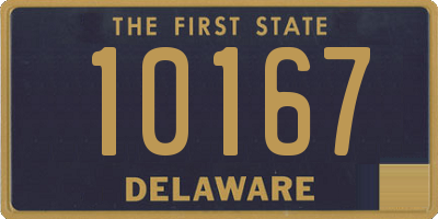 DE license plate 10167