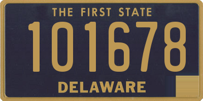 DE license plate 101678
