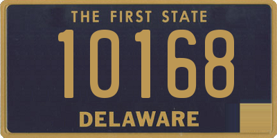 DE license plate 10168