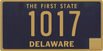 DE license plate 1017