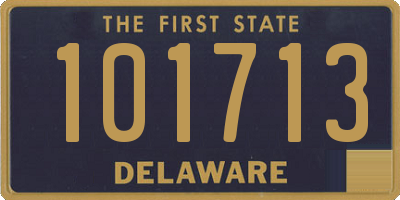 DE license plate 101713