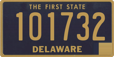 DE license plate 101732
