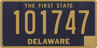 DE license plate 101747