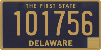 DE license plate 101756