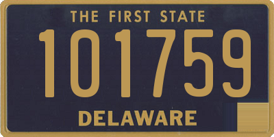 DE license plate 101759