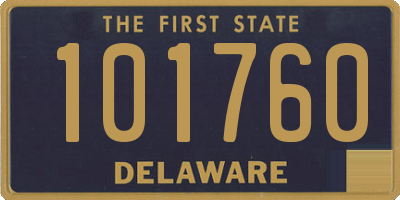 DE license plate 101760