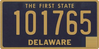 DE license plate 101765