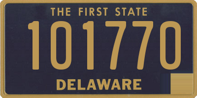 DE license plate 101770