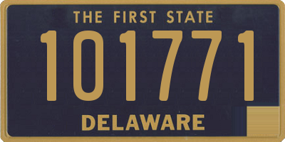 DE license plate 101771
