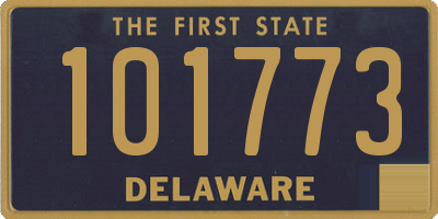 DE license plate 101773
