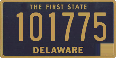 DE license plate 101775