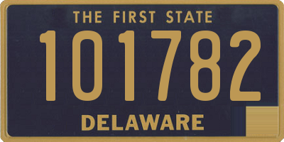 DE license plate 101782
