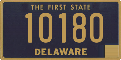 DE license plate 10180