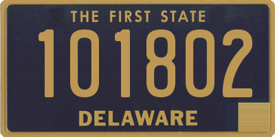 DE license plate 101802
