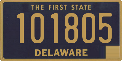 DE license plate 101805