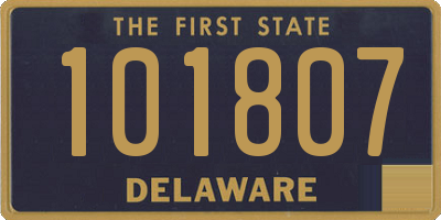 DE license plate 101807