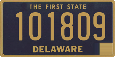 DE license plate 101809