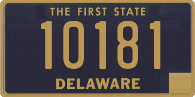 DE license plate 10181