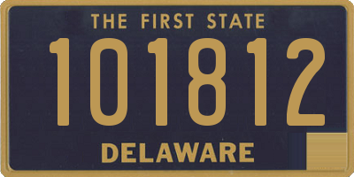 DE license plate 101812