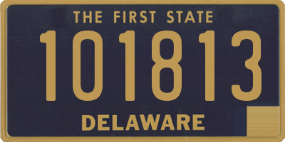 DE license plate 101813