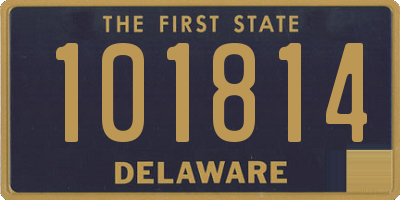 DE license plate 101814