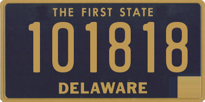 DE license plate 101818