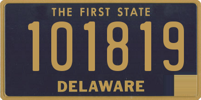 DE license plate 101819