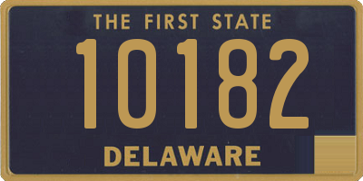 DE license plate 10182