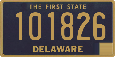 DE license plate 101826