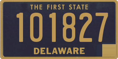 DE license plate 101827