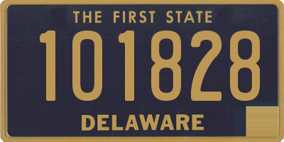 DE license plate 101828
