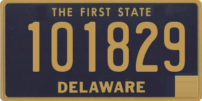 DE license plate 101829