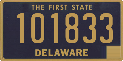 DE license plate 101833