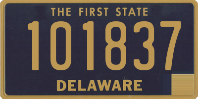 DE license plate 101837
