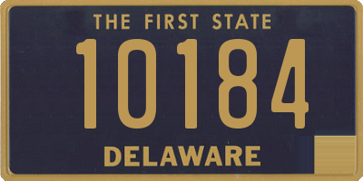 DE license plate 10184