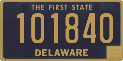 DE license plate 101840
