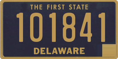 DE license plate 101841