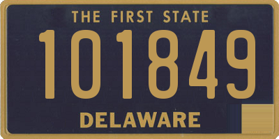 DE license plate 101849
