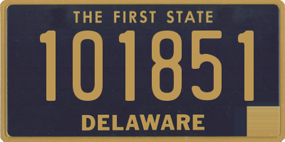 DE license plate 101851