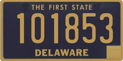 DE license plate 101853