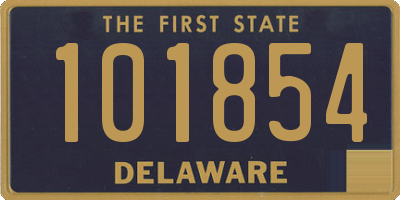 DE license plate 101854