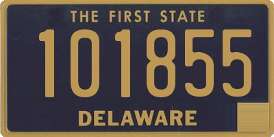 DE license plate 101855