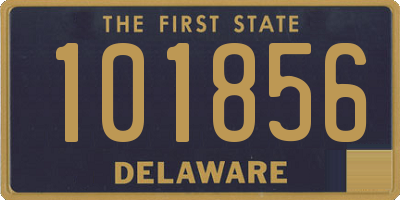 DE license plate 101856