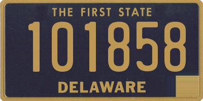 DE license plate 101858