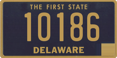 DE license plate 10186