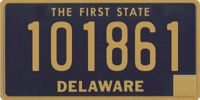 DE license plate 101861