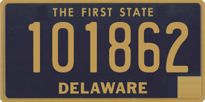 DE license plate 101862