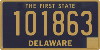 DE license plate 101863