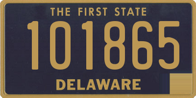 DE license plate 101865