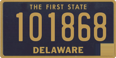 DE license plate 101868